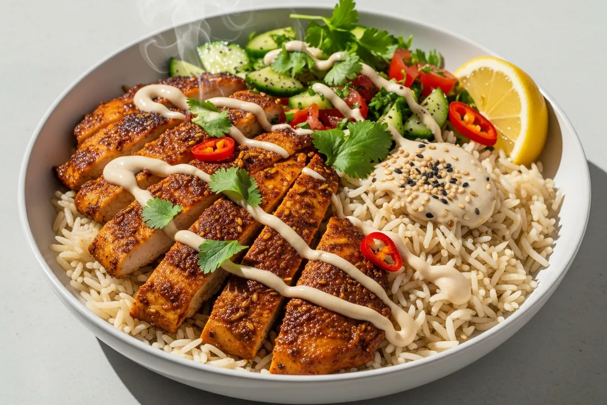 Harissa chicken & bulgur