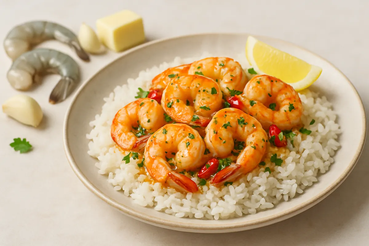 Garlic Butter Prawn Rice