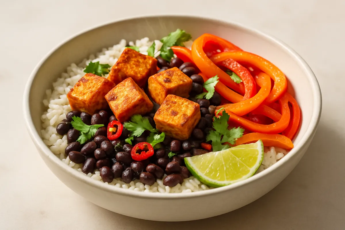Tofu & Black Bean Burrito Bowl