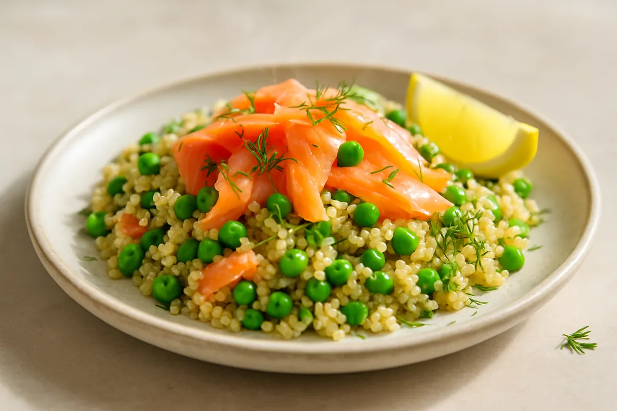 Smoked Salmon, Pea & Lemon Quinoa