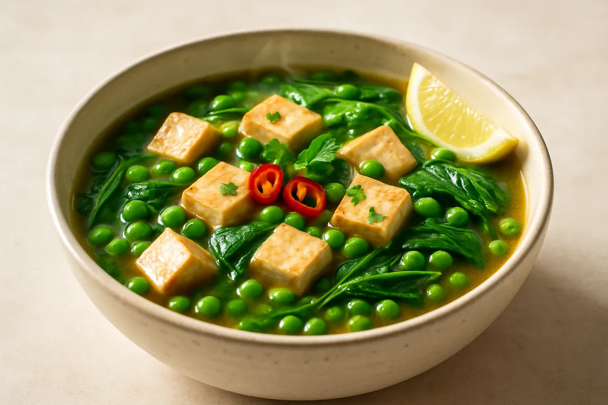 Ginger Tofu & Pea Warm Snack Pot