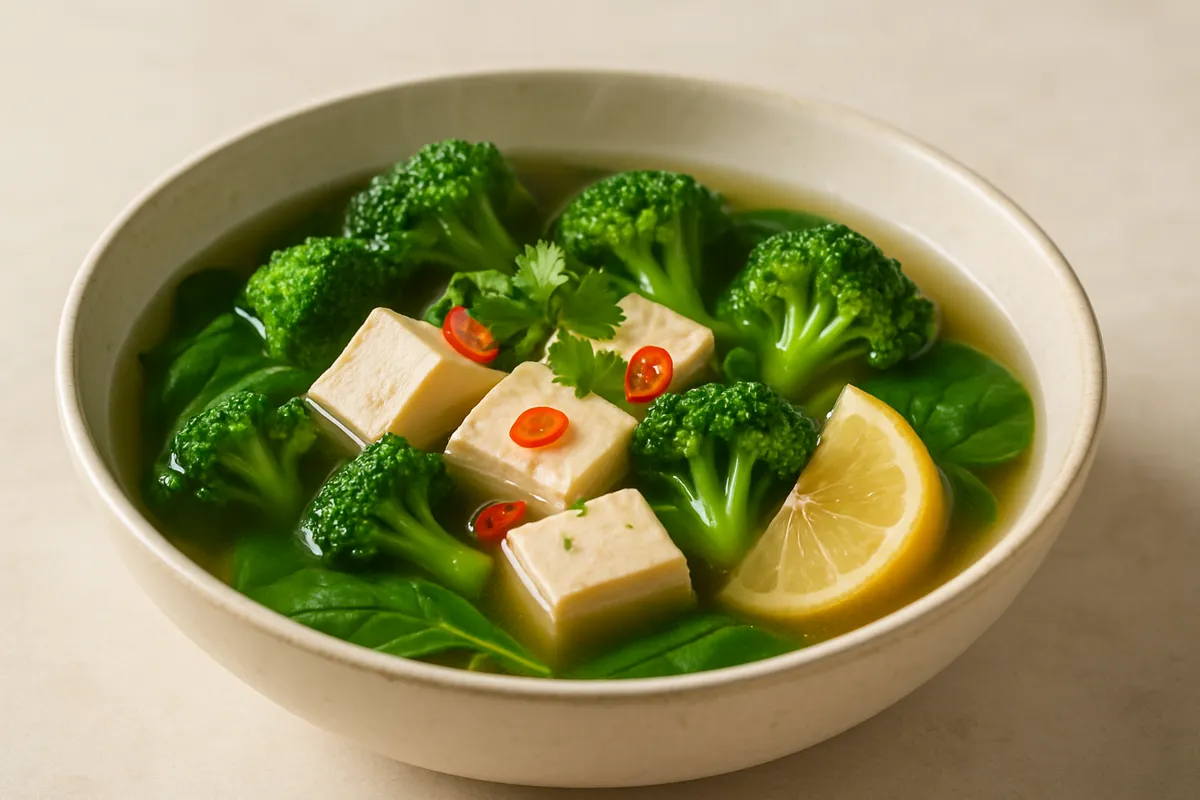 Ginger Tofu & Broccoli Clear Broth Bowl