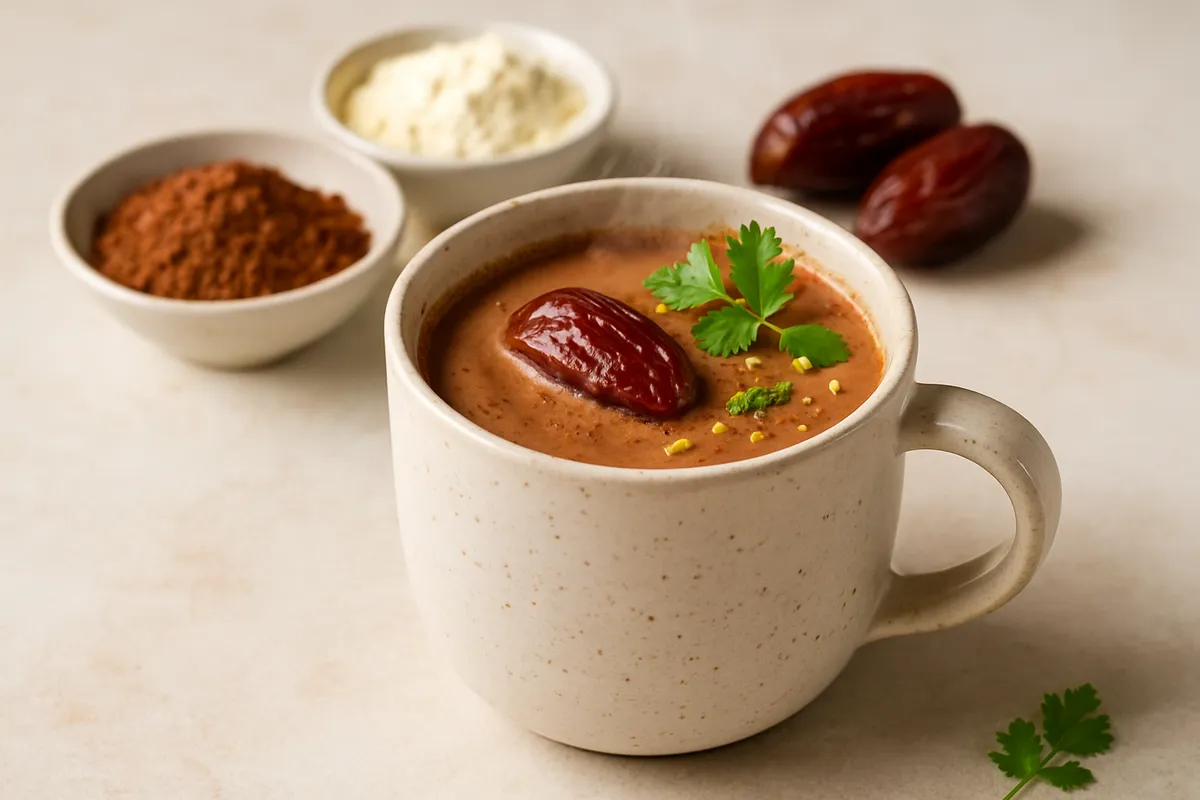 Warm Cocoa & Date Protein Milk